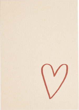 Postkaart Hart  10x1 stuks