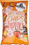 Zoete aardappelchips paprika BIO 12x90 g