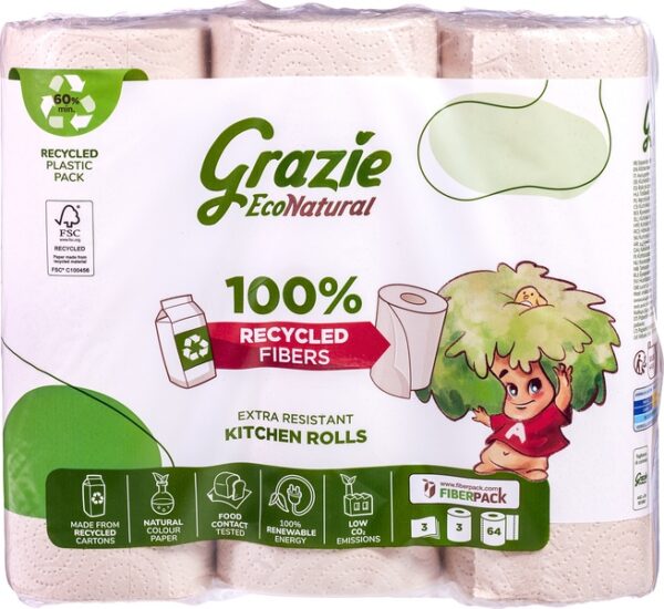 Keukenrol 3-laags 3 rol  7x3 stuks