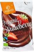 Aardbei in melkchocolade BIO 10x50 gr.