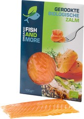 Gerookte zalm BIO 1x100 gr.