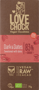 RAW-Chocolate Dark + Dates BIO 8x70 gr.