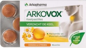 Keelpastilles honing  1x8 stuks