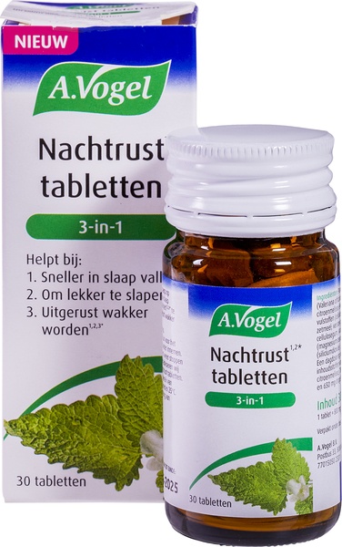 Nachtrust tabletten 3-in 1  1x30 stuks