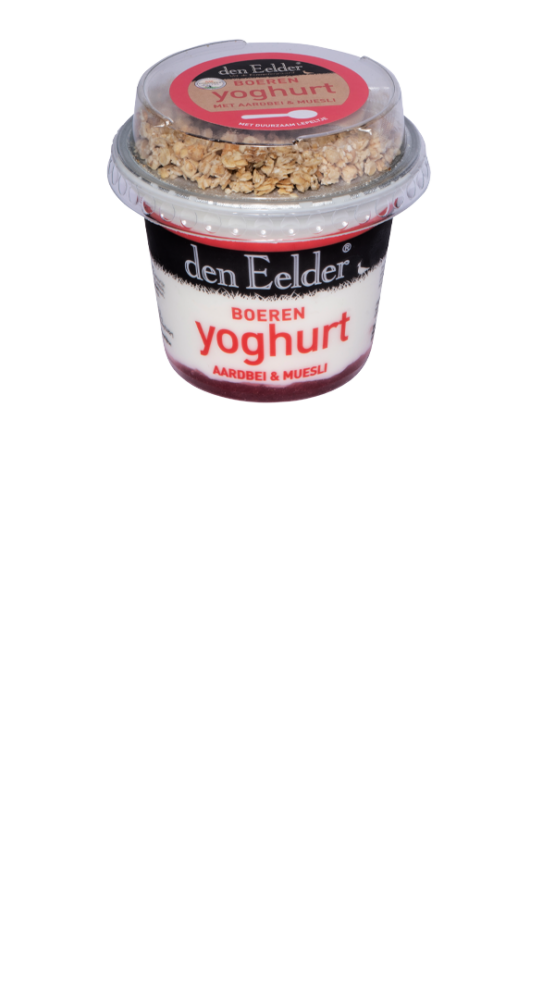 Den Eelder yoghurt muesli aardbei 170 gr