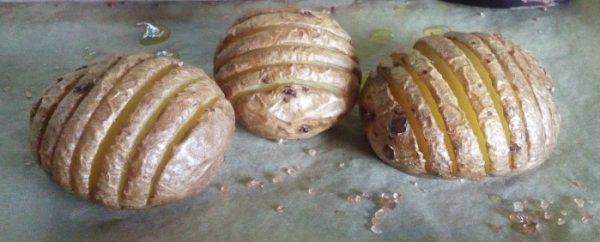 Hasselback potatoes krat 6x450 gr.