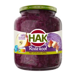 Hak Rode Kool met Appel 700 gr.