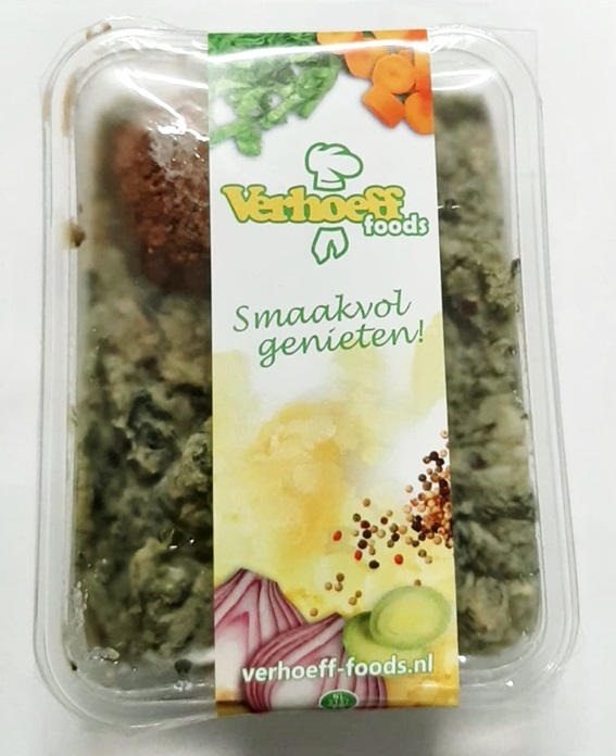 Stamppot andijvie met gehaktbal 450 gr.