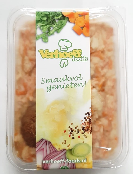 Stamppot hutspot met gehaktbal 450 gr.