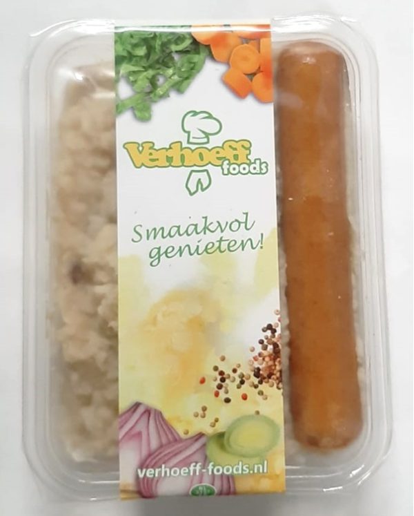 Stamppot zuurkool met worst 450 gr.