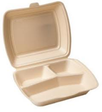 Menubox beige 3-vaks 125st.