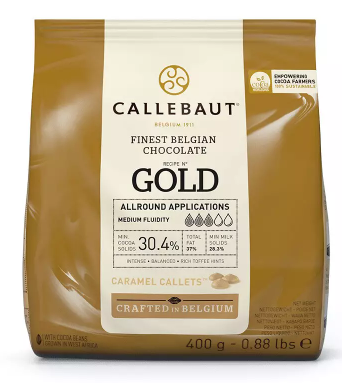 Chocoladedruppels Callebaut Gold 400gr.