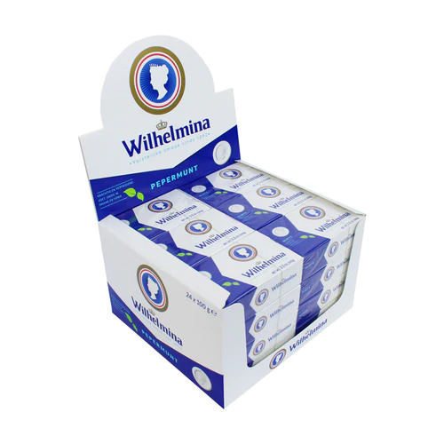 Pepermunt Wilhelmina 12 doosjes 100 gr.