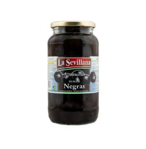 Olijven zwart z pit Sevillana glas 935ml