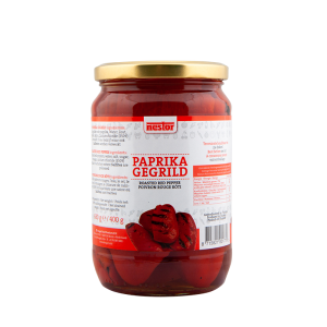 Paprika rood gegrild Nestor 720 ml.