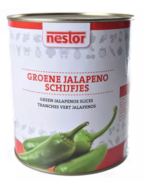 Jalapeno Pepers slices Nestor blik 2950g