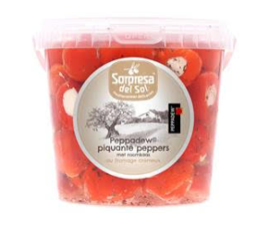 Peppadew peppers met geitenkaas 770 gr.