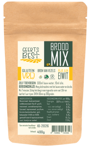 Broodmix v veldbonenmeel Glutenvrij 400g