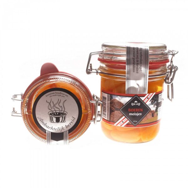 Boerenmeisjes weckpot Drenthe 370 gr.