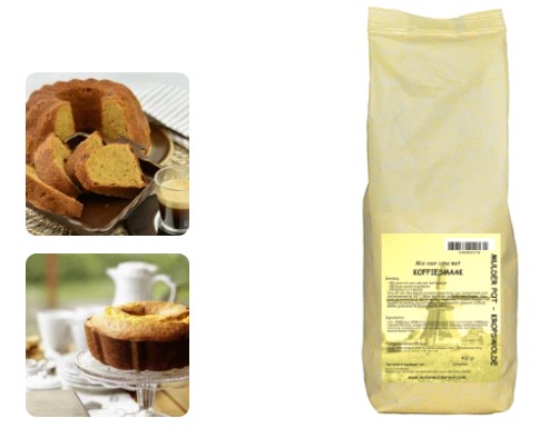Koffiesmaak cake mix 400 gr.