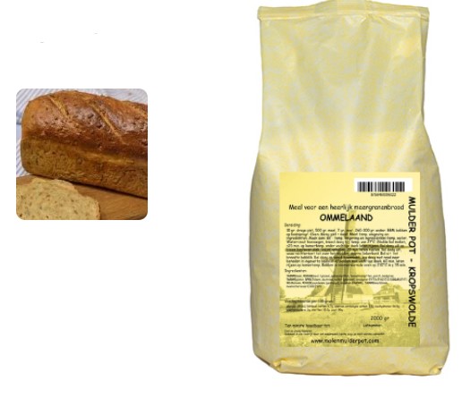 Ommelaand broodmix 2 kg.