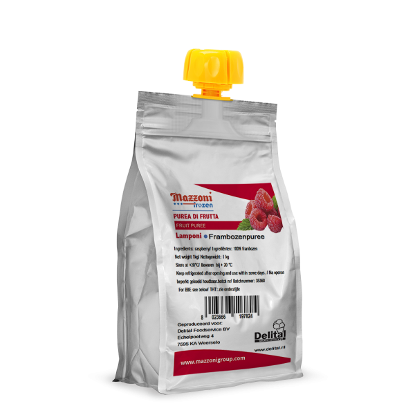 Fruitpuree Framboos 1 kg.