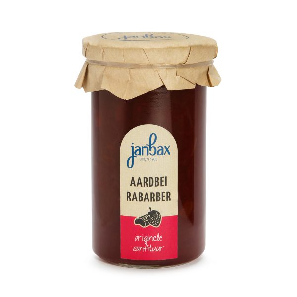 Confiture Bax Aardbei Rabarber 300 gr.