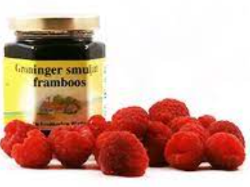 Groningerland jam framboos 190 ml.