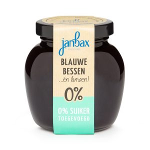 Jam 0% Blauwe Bes-Limoen Bax 235 gr.