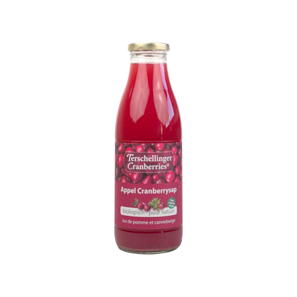 Tersch. Appel-Cranberry sap BIO 750ml.