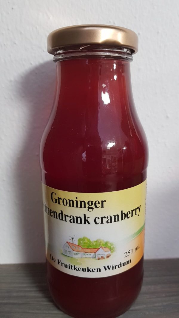 Groningerland sap cranberry 0,25 ltr.