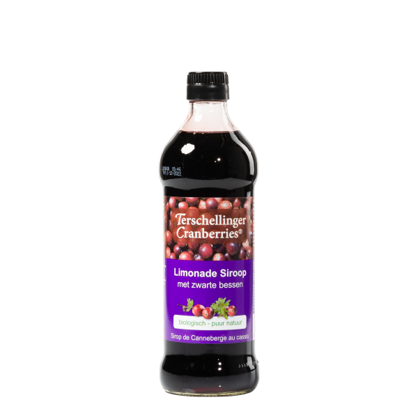 Tersch. Cranb./Cassis Siroop BIO 500ml.