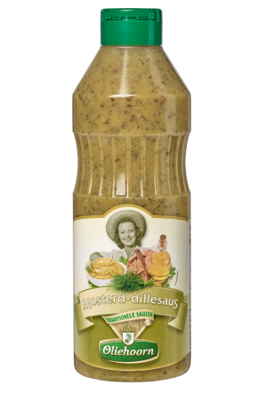 * Oliehoorn Mosterd-Dillesaus 900 ml.