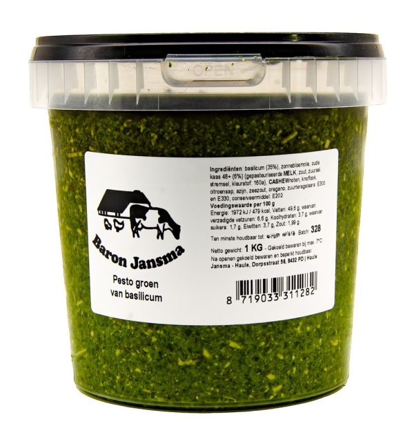 Pesto Groen 1 kg. Harte Foods/Molkerei