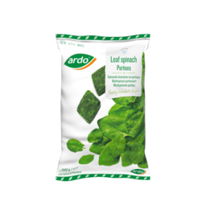 Bladspinazie porties DV Ardo 4x2,5 kg.