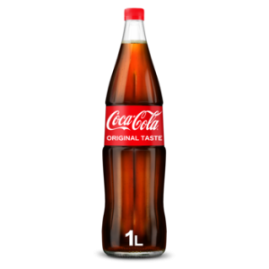 Cola in glazen fles krat 6x1 ltr.