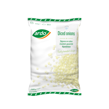 Uien blokjes 10mm 4x2500gr. DV