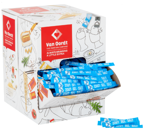 Zout sachets Oordt 750x1gr.
