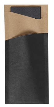 Duni Sacchetto eco bruin/zwart 5x100 st.