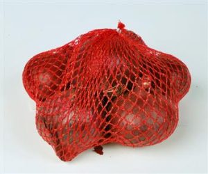 Uien rood 60-80 verpakt 1 kg.