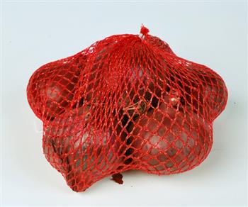 Uien rood 60-80 verpakt 1 kg.