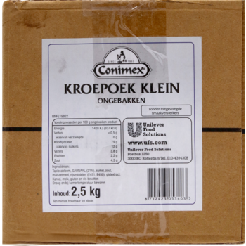Kroepoek mini ongebakken 2,5 kg Conimex