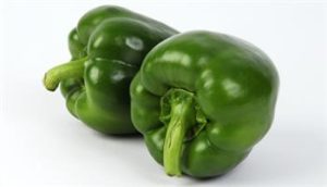 Paprika groen klasse 1 p/kg.