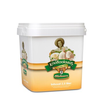 Oliehoorn Knoflooksaus 2,5 ltr.