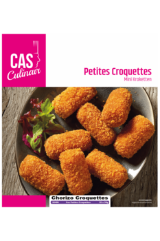 Kroket mini chorizo 32x30gr.Cas Spijkers