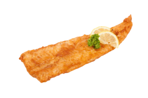 Lekkerbekje heel gebakken 2,5 kg.