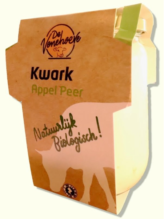 Venehoeve BIO kwark appel-peer pot 500ml