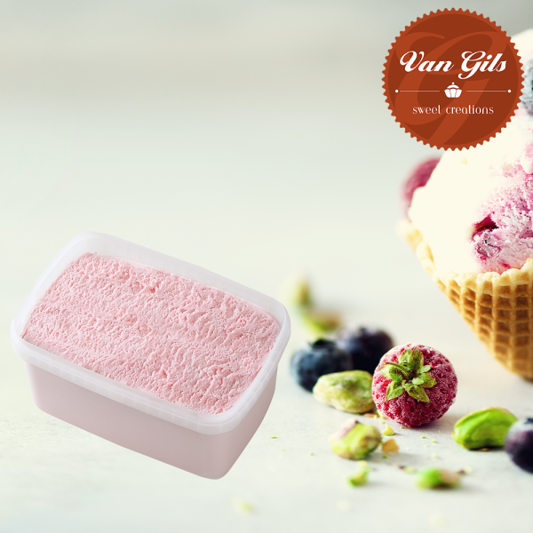 Aardbei IJsrol van Gils 6x1000 ml.