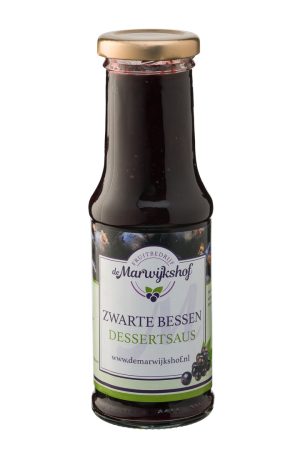 Marwijkshof zw.bessen dessertsaus 200ml.