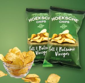 Hoeksche Chips zout basalmico 12x125 gr.